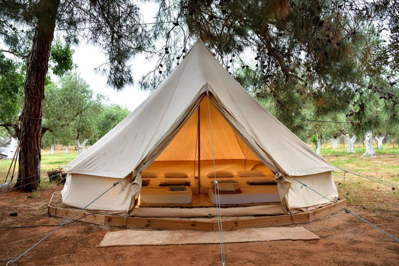Glamping At A Lovely Tent In Skiaxtro- Marathopoli Villa Ngoại thất bức ảnh