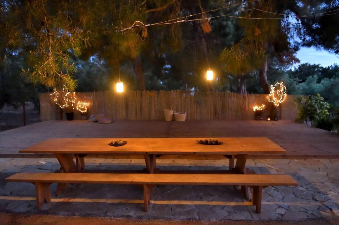 Glamping At A Lovely Tent In Skiaxtro- Marathopoli Villa Ngoại thất bức ảnh
