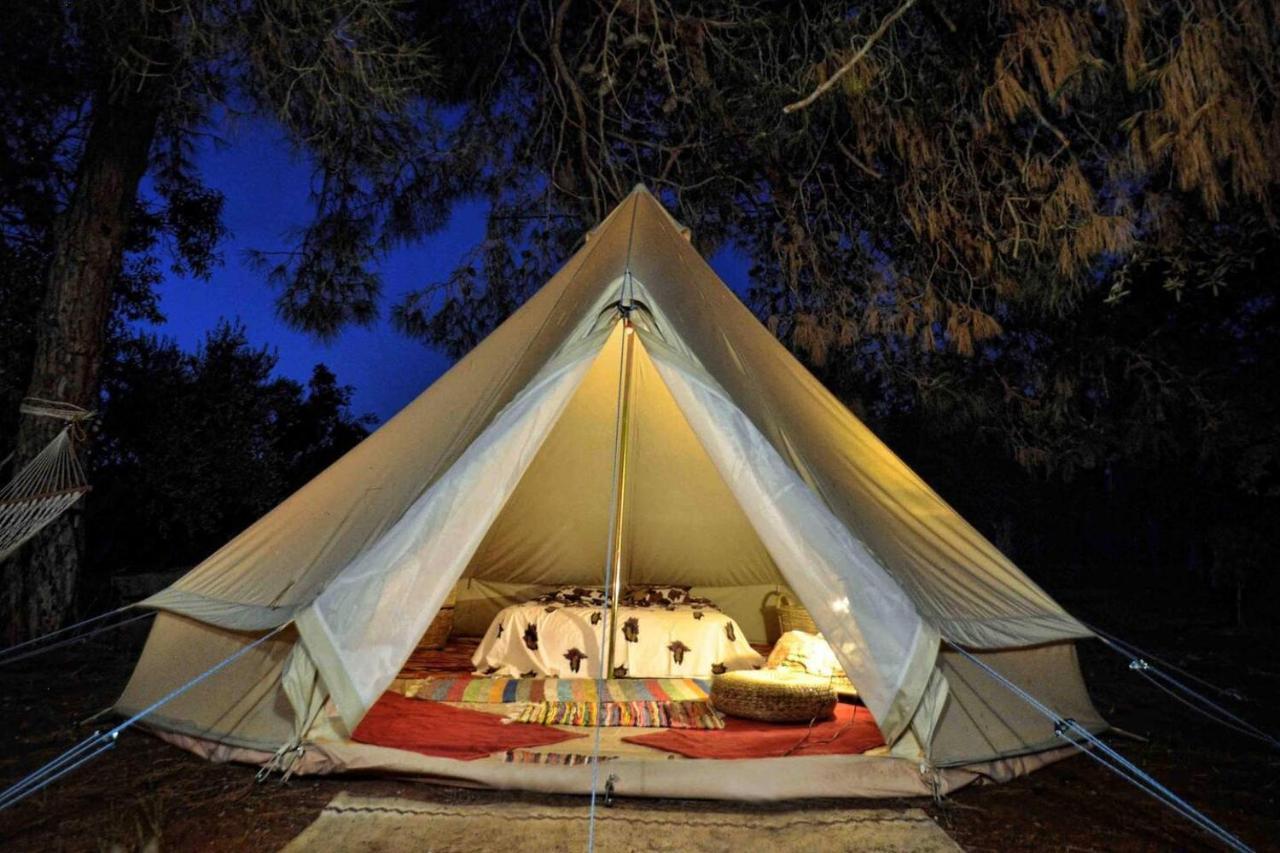 Glamping At A Lovely Tent In Skiaxtro- Marathopoli Villa Ngoại thất bức ảnh