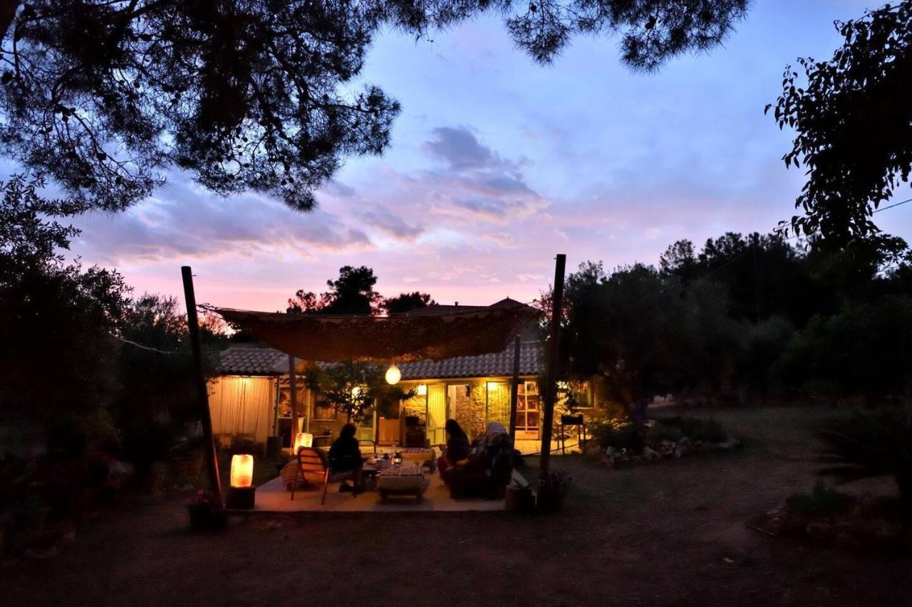 Glamping At A Lovely Tent In Skiaxtro- Marathopoli Villa Ngoại thất bức ảnh