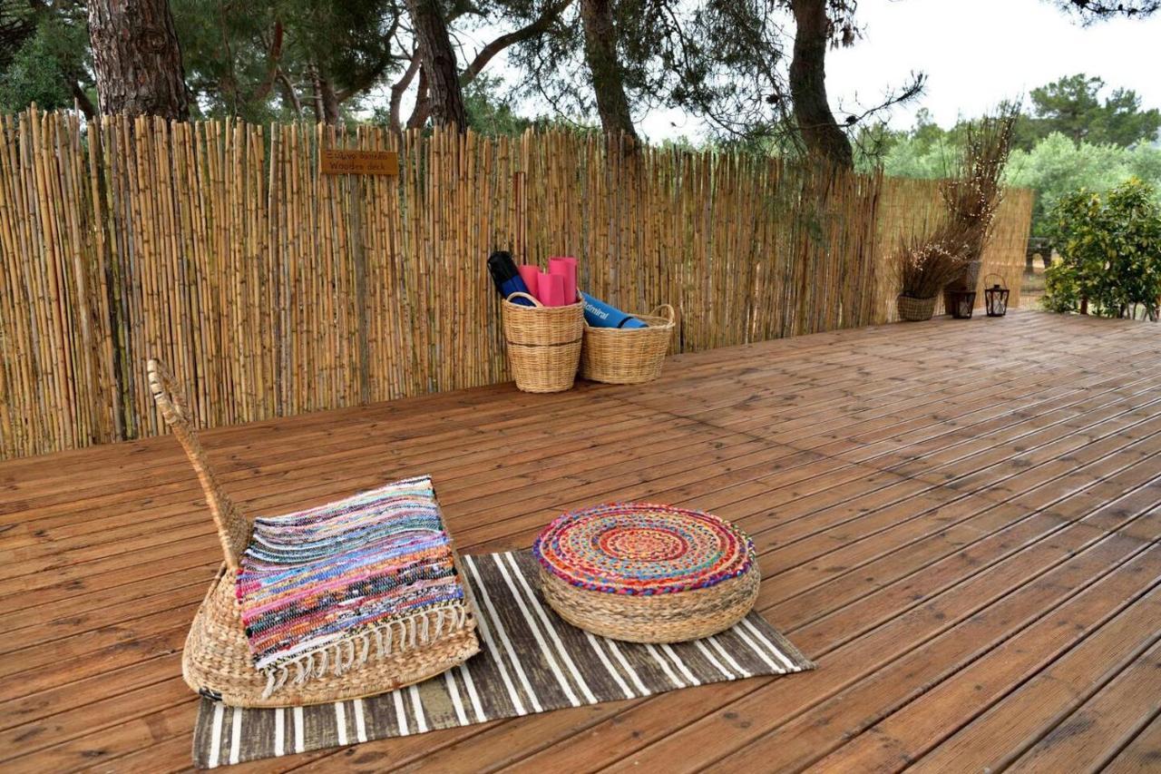Glamping At A Lovely Tent In Skiaxtro- Marathopoli Villa Ngoại thất bức ảnh