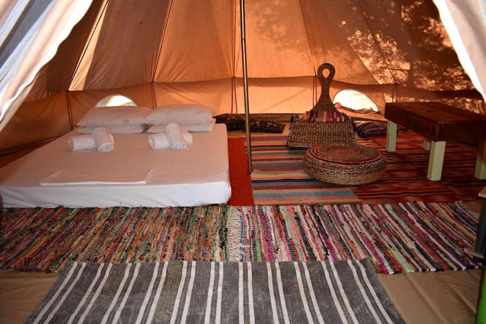 Glamping At A Lovely Tent In Skiaxtro- Marathopoli Villa Ngoại thất bức ảnh